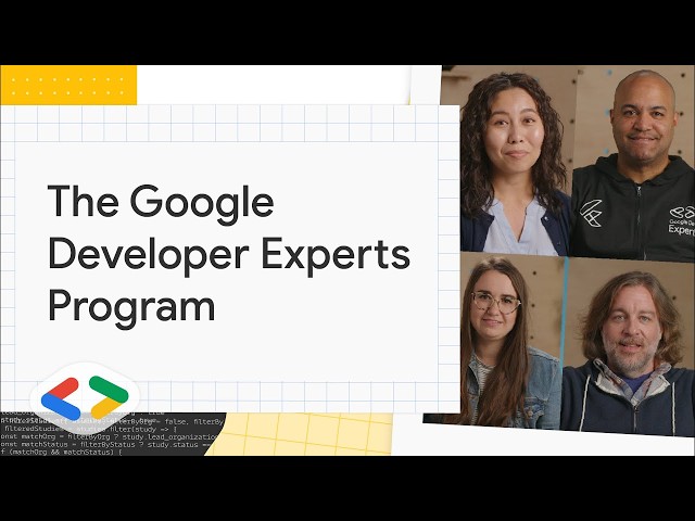 This is what we mean when we say Google Developer Experts (GDE)