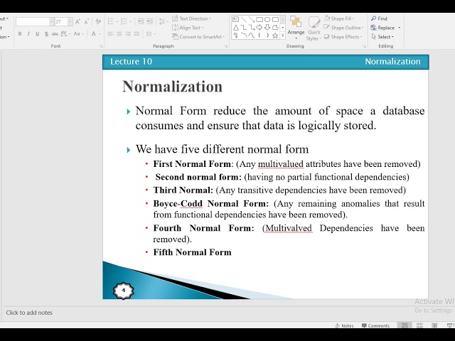 Normalization in Databases