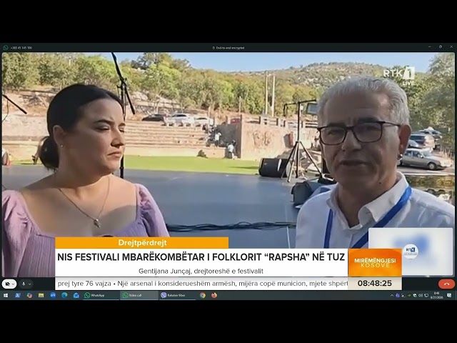 Gentijana Junçaj , drejtoreshë e festivalit - Mirëmëngjesi Kosovë 21.08.2026