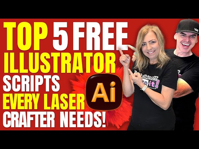 TOP 5 FREE Adobe Illustrator Scripts for Laser Crafters 🔥 | Save Time, Cut Better, Stress Less!