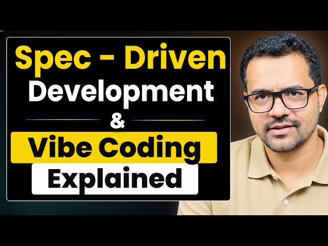 Why AI-Generated Codes Fail in Production | Spec-Driven Development | Vibe Coding  | SOM SIR