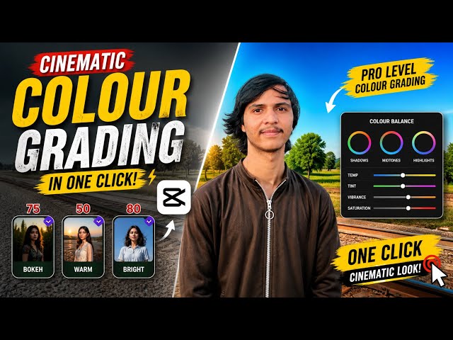 Pro Level Colour Grading in CapCut | iPhone Cinematic 4K Edit | CapCut 4K Video Editing Trick 2026