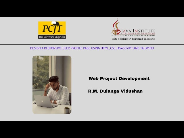 Design a responsive user profile page using HTML, CSS, JavaScript and Tailwind