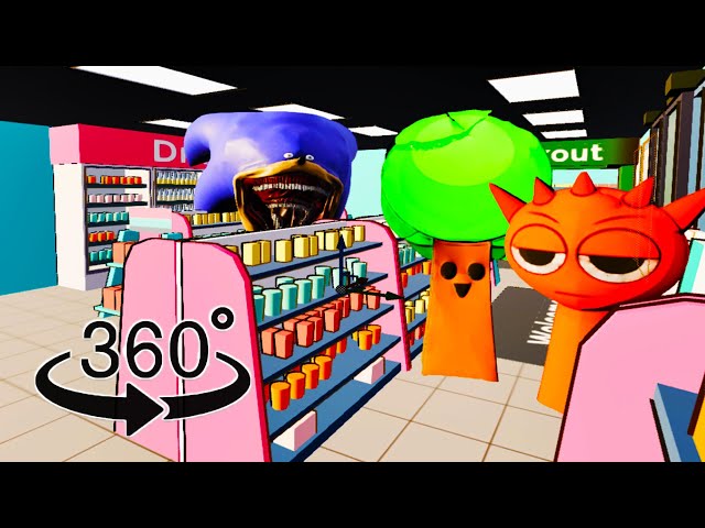 Incredibox Sprunki 360° - Supermarket | VR/360° Experience [ Happy Edition ]
