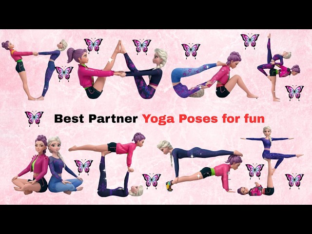 Best Partner Yoga Poses for Fun | Easy & Playful Yoga for partner and Friends