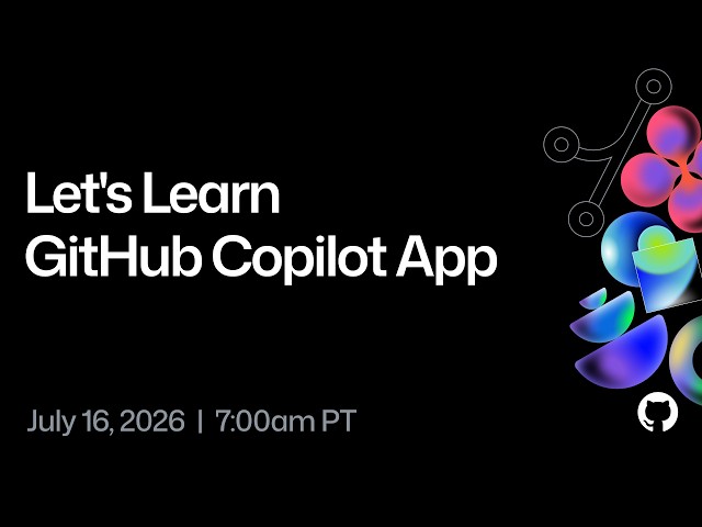 Let's Learn GitHub Copilot App