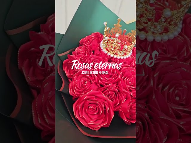 CREA TUS PROPIAS ROSAS ETERNAS CON LISTÓN FLORAL-FLOREROSMX
