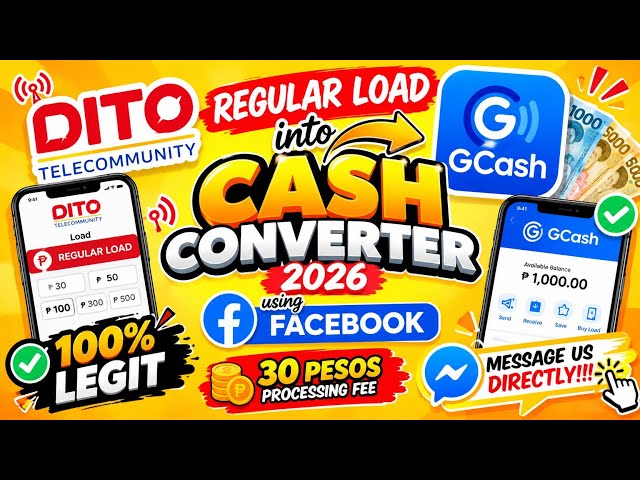 Convert Regular Load into GCASH MONEY 2026