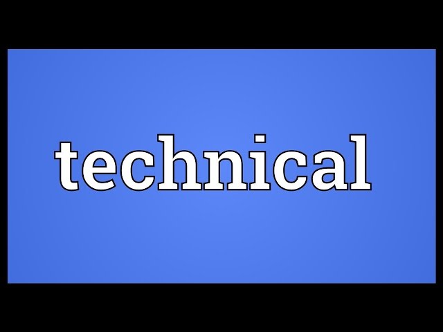 Technical Meaning