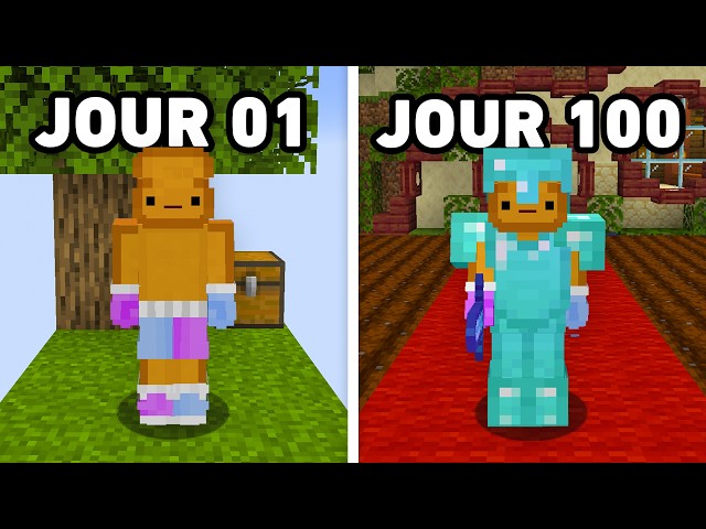 J'ai Survécu 100 Jours en Skyblock sur Minecraft..