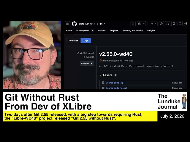 Git Without Rust From Dev of XLibre