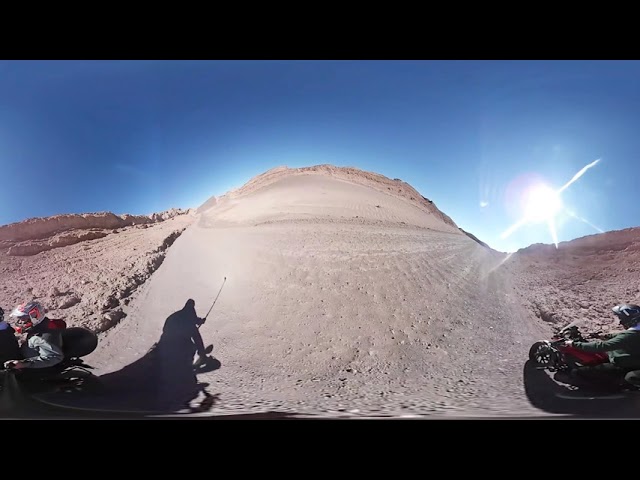 rumo ao chile de moto - vale da lua 360 graus