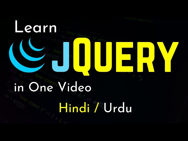 jQuery Tutorial for Beginners - Full Crash Course! 🚀💻