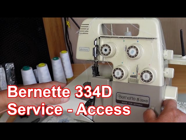 Bernette 334D Serger / Overlocker - Detailed Threading Tutorial