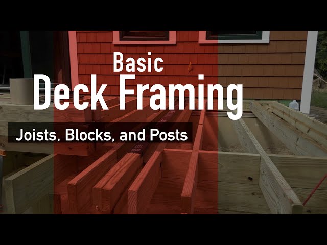 Basic Deck Framing: Joists, Blocks, and Posts