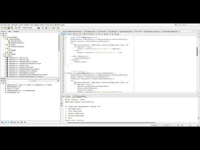 🚀 Employee Management System using Hibernate & Java with Source code | Full CRUD Project 💼