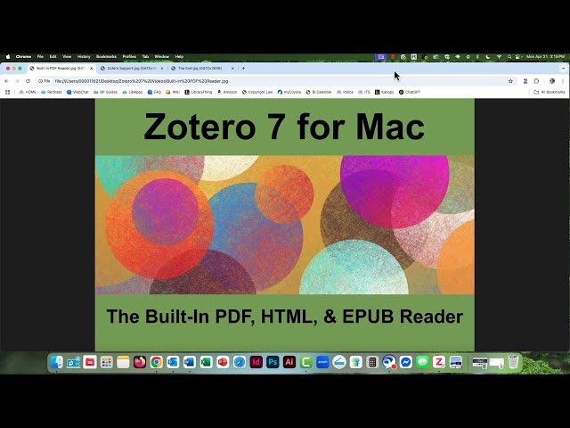 Zotero 7 for Mac: The Built-In PDF, HTML, & EPUB Reader