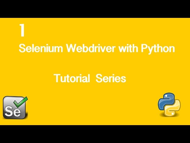 1. Selenium Webdriver with Python Tutorial - Installing Firefox Plugins