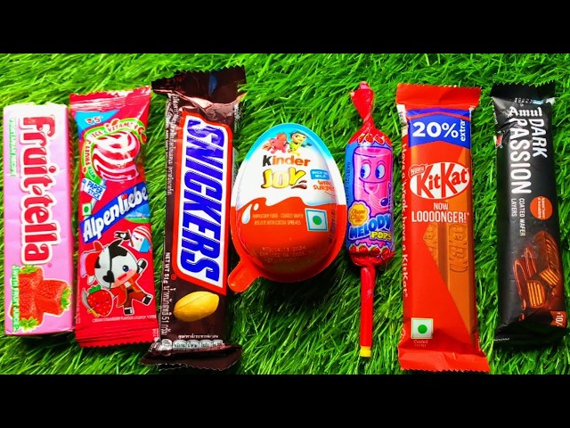 Satisfying video ASMR lollipops candy and Giant gummy candy cutting video ASMR opening candy video