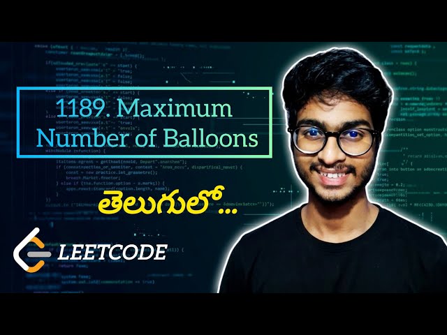 🔥Leetcode 1189. Maximum Number of Balloons | POTD | Telugu | #leetcode #potd #telugu