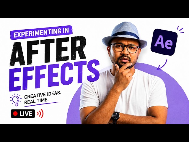 Motion Graphics Masterclass in Adobe After Effects (Stream 16) | Learn Motion Design Step by Step