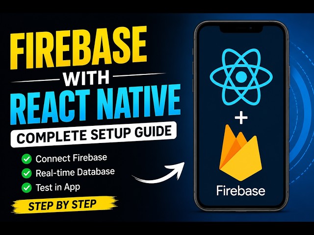 React Native Firebase Setup 2026 | Install & Connect Firebase (Android) | React Native CLI