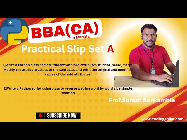 SP Pune University | T.Y.B.B.A.(C.A.) Sem V | Python Practical Exam (CA-506) | CBCS 2019