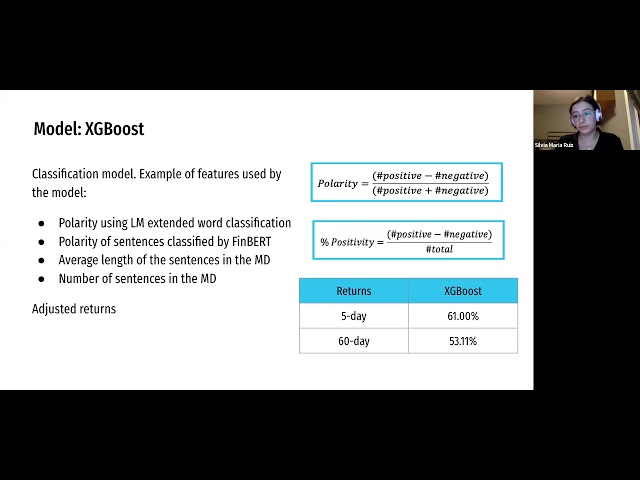 Silvia Ruiz (Cornell MFE '20): "How to Predict Stock Movements Using NLP Techniques"