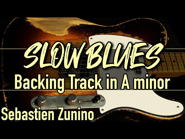 Lonesome Slow Blues Backing Track in A minor | SZBT 967