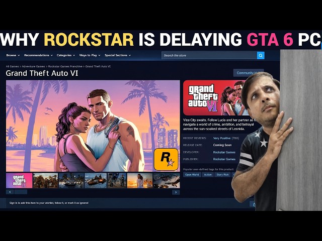 GTA 6 PC RELEASE DATE | WHY ROCKSTAR GAME IS DELAYING THE PC LAUNCH | EXPLAINED