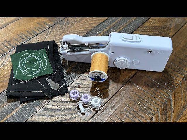 Let’s Try Out My New Handheld Sewing Machine!! Easier than I thought!!