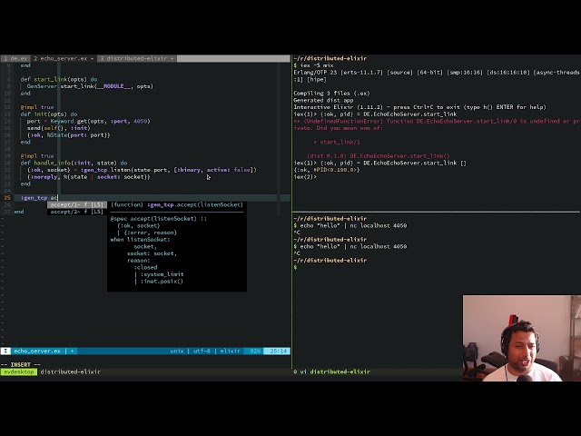 A simple TCP Echo Server using Elixir