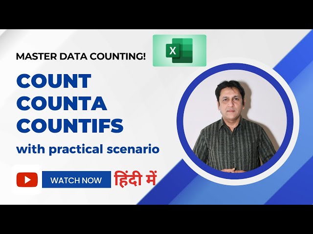 Master COUNT, COUNTA & COUNTIFS in Excel (Hindi) | Practical Data Counting Tutorial