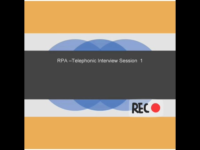 RPA- Best Mock interview Session
