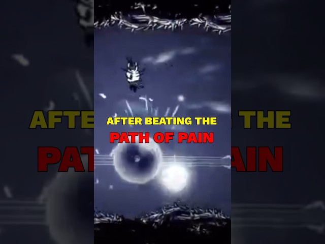 Why don’t you get anything after beating the Path Of Pain #hollowknight #gaming