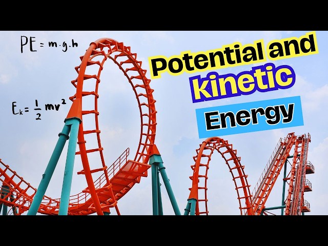 🎢🎡Potential and Kinetic Energy in Roller Coasters🎢🎡conservation of energy