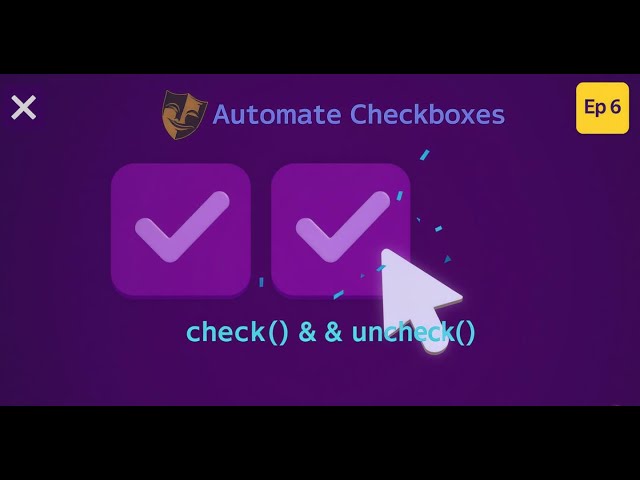 Playwright Tutorial in Tamil - 6 | How to Automate Check Box | check(), uncheck()