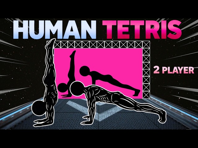 HUMAN TETRIS х 2 Player | Immersive Warm Up | Viral Interactive Game | Full Body