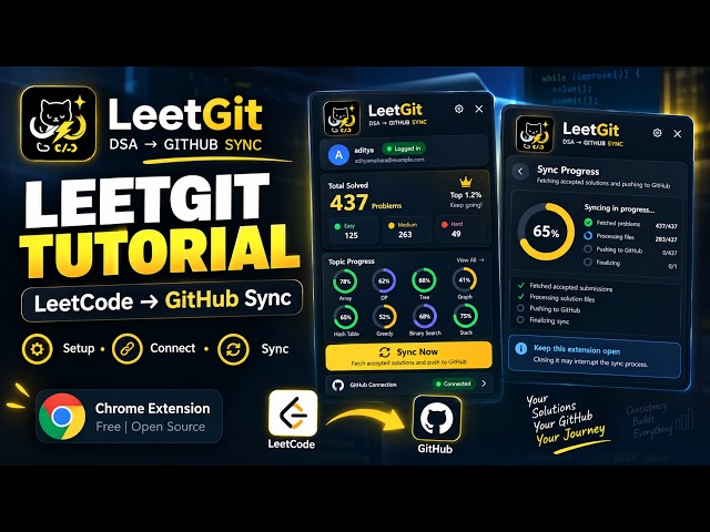LeetGit Tutorial: Sync LeetCode Solutions to GitHub in One Click 🚀
