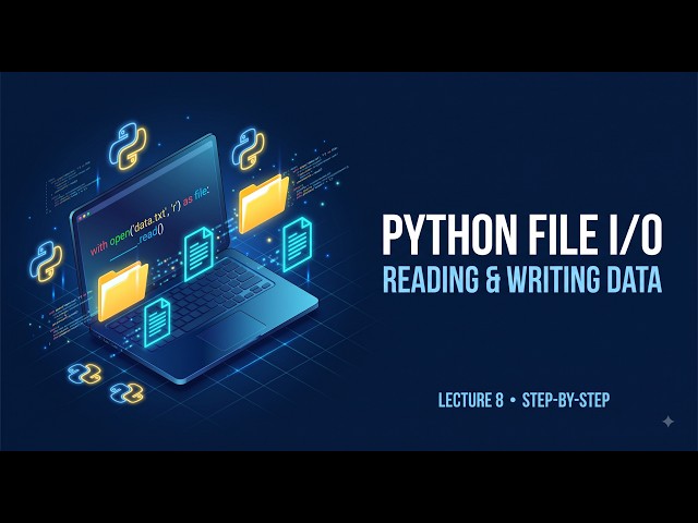Python File I/O Masterclass: Reading & Writing Files (Lecture 8)