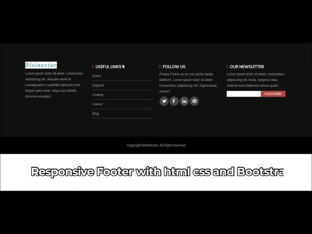 Bootstrap Responsive Footer