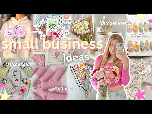 50 SMALL BUSINESS IDEAS you can start to MAKE $$$!! 