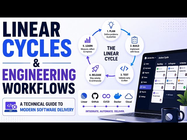 Linear Cycles & Engineering Workflows | A Technical Guide to Modern Software Delivery | Uplatz