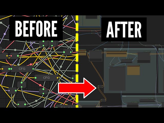 Clean ComfyUI workflow in 3 minutes - no more ugly noodles!