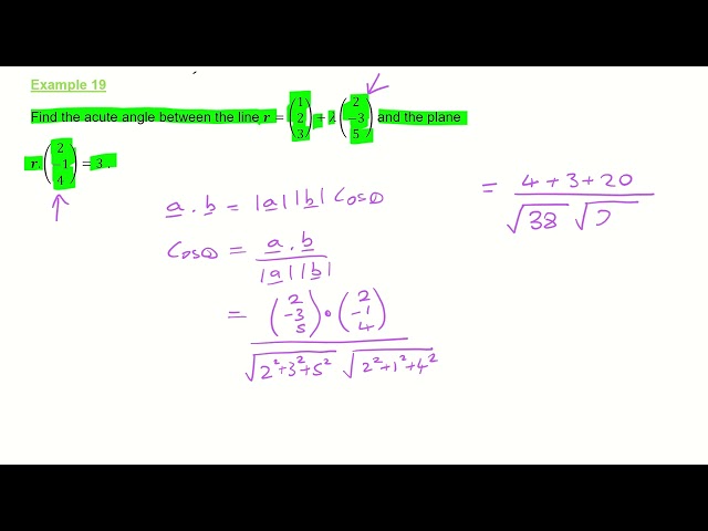 IB Vector Applications Example 19