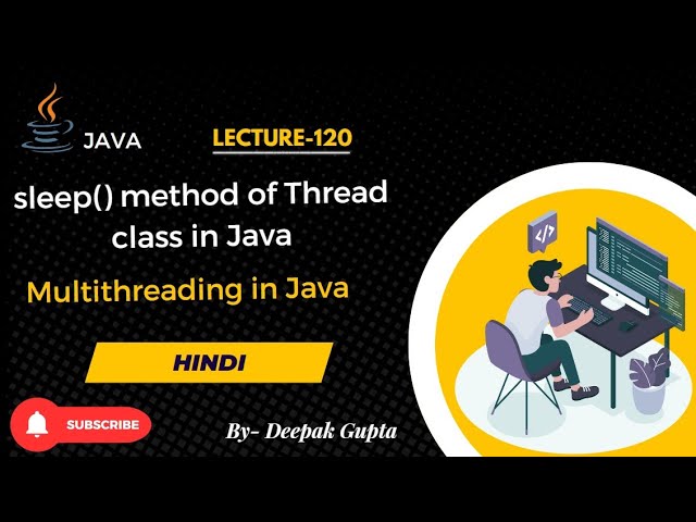 Core Java part120 | sleep() method of Thread class in Java Multithreading in hindi#corejava #java