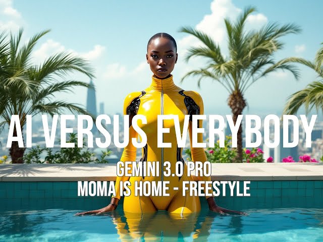 AI Versus Everybody - Gemini Pro - Moma is Home Freestyle ( Lyric video ) Disses Everyone