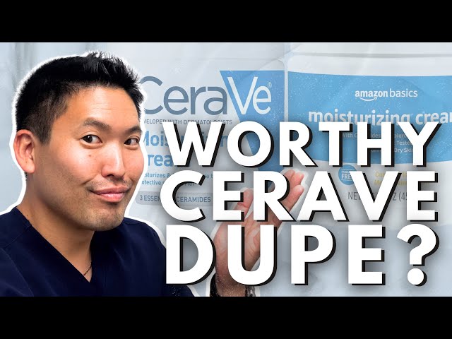 Amazon Basics vs CeraVe Moisturizing Cream: Same Ingredients… Same Results? (Dermatologist Explains)