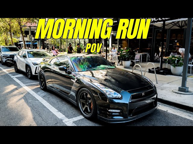 COME GRAB COFFEE WITH ME - NISSAN GTR R35 POV DRIVE