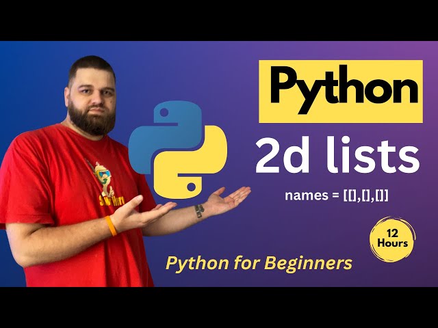 What are 2D list in Python?